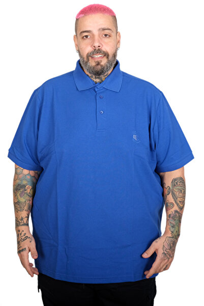 ModeXL Tricou pentru bărbați Mode Xl mărime Battal, cu guler polo, brodat, cl...