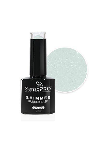 SensoPRO Milano Βάση από καουτσούκ Shimmer - #53 Vanilla Sparkles, 10ml
