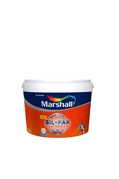 Marshall Sil-pak Yarı Mat Iç Cephe Boyası Mum Işığı 2,5 Lt. (3,5 Kg)