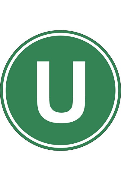 Avex Eticheta, Autocolant Litera U, Autocolant Camion Litera U, Diamentru 22 cm