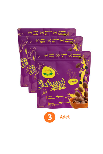 TREND FOOD Glutensiz, Şekersiz (Hurma) Bademli tereyağlı doğal kurabiye | 75 ...