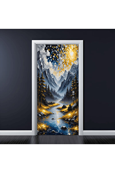 Avex Folie imprimata color pentru decor Usa, dimensiune 200 x 90cm, model: AV...