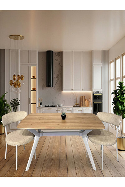 MODENSA 80X140 Mutfak Masa Salon Masası Viktoria Model (Sadece Masa)