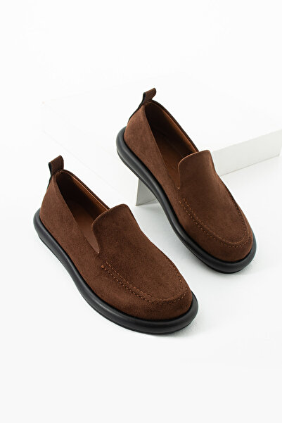 diclepolat Women's Loafer Daily Classic Shoes Casual Moccasin Fonle Brown