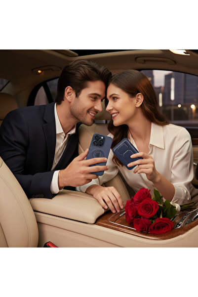 ERMER IPHONE 14 PROMAX İÇİN MAGSAFE CÜZDANLI MIKNATISLI LÜKS DERİ KILIF