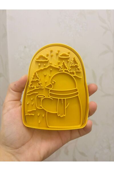 CESTOPİENO Popular Lonely Penguin Dough Sculptor /Cookie, Ceramic, Polymer Cl...