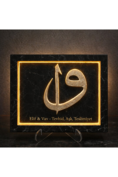 helya marble Traverten Doğal Taş Elif Vav Tablo