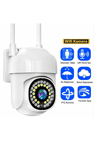 Teknomila Motorlu Ip Kamera + 1080p Speed Dome Ptz 2mp Dış Mekan Ip Kamera