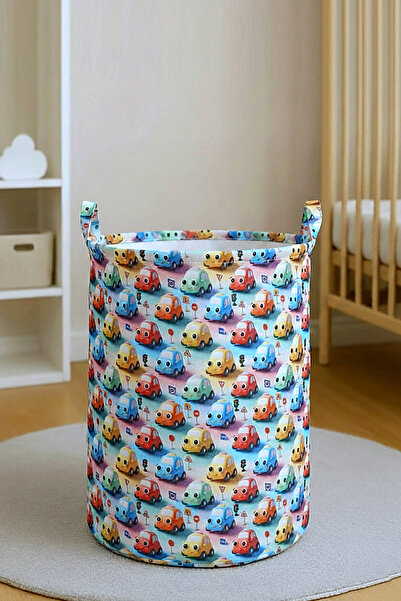 Paris Home Кошница за играчки с мотив на коли – кошница за пране, кошница за ...