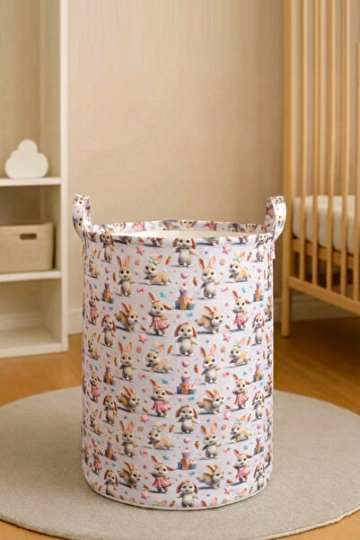 Paris Home Καλάθι παιχνιδιών με σχέδιο κουνελιού – Καλάθι ρούχων, Πτυσσόμενο ...