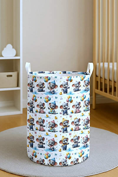 Paris Home Кошница за играчки с дизайн на слон – кошница за пране, кошница за...