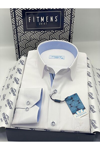 Fitmens قميص رجالي كلاسيكي بأكمام طويلة من Filafil Pitikareli Swift مع صندوق ...