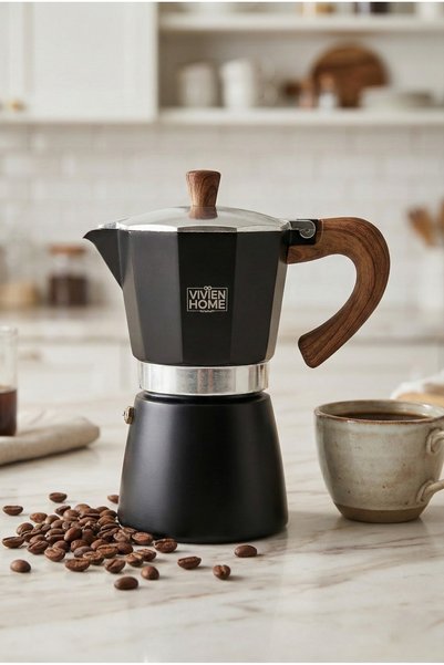 Vivien Home Mokapot 6-cup Coffeehutt Bigg Coffee Brewing Coffee Equipment Italian Filter Coffee Machine