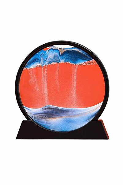 Kanonik Education الساعة الرملية المستديرة الأنيقة لطاولة الرمل المزخرفة بالر...