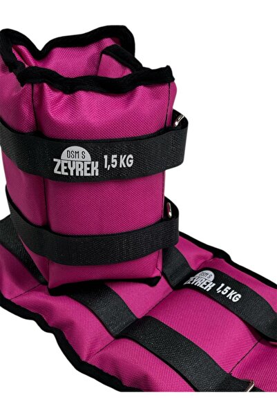 S ZEYREK 1.5 Kg × 2 Adet Toplam 3 Kg El Ayak Bilek Kas Güçlendiriçi Ağırlık Seti Kum Ağırlık Torbası