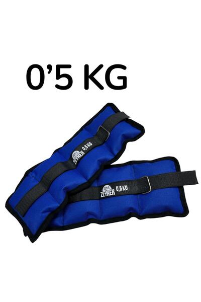 S ZEYREK 0.5 Kg × 2 Adet Toplam 1 Kg El Ayak Bilek Kas Güçlendiriçi Ağırlık Seti Kum Ağırlık Torbası