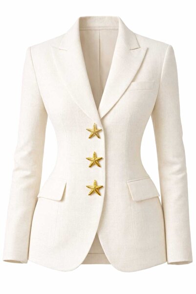 Beyna BUTON METAL PLACAT AUR STEAU DE MARE 4 CM 1 PACHET 4 BUC