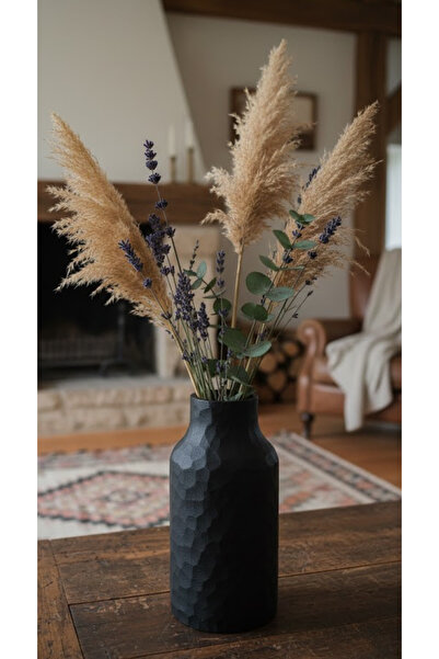 END Design Stone Textured Authentic Vase |   3D Pla Eco-Friendly Decor |   21cm