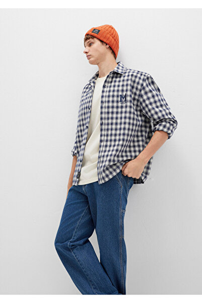 Mavi M Logo Printed Checkered Shirt Loose Fit / Relaxed Fit 0211782-91299