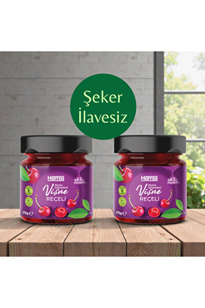 Harras Şeker İlavesiz %65 Vişneli Reçel 275 g x 2 Adet