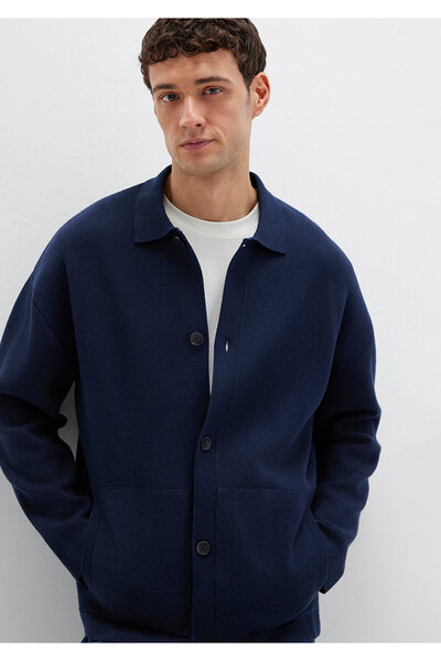 Mavi Black Navy Blue Cardigan Regular Fit / Regular Cut 0710298-70490