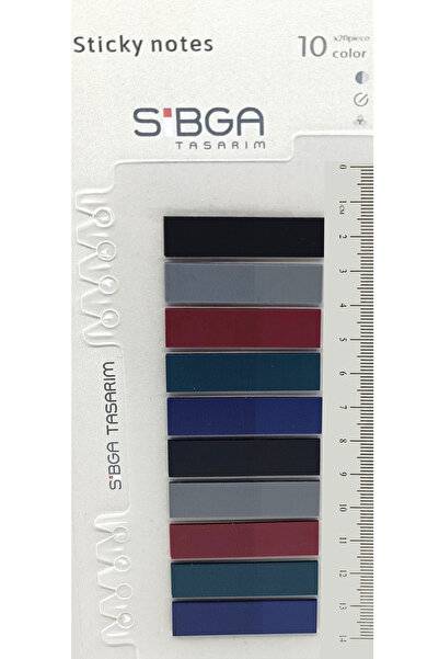 sibga tasarım Hârtie de notițe post-it colorată transparentă - 200 de coli au...