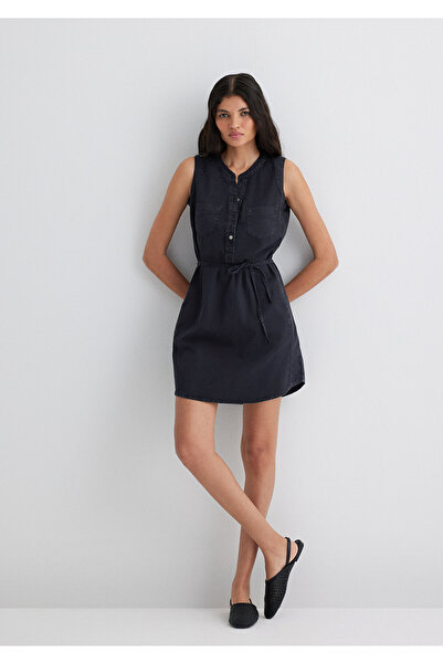 Mavi Rochie de blugi Suzy Gold Classic Misty Black 130317-89755