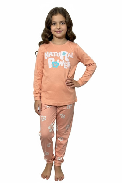 morbella Long Sleeve Girls Pajama Set- Printed ,Cotton,Top-Bottom Set Home We...
