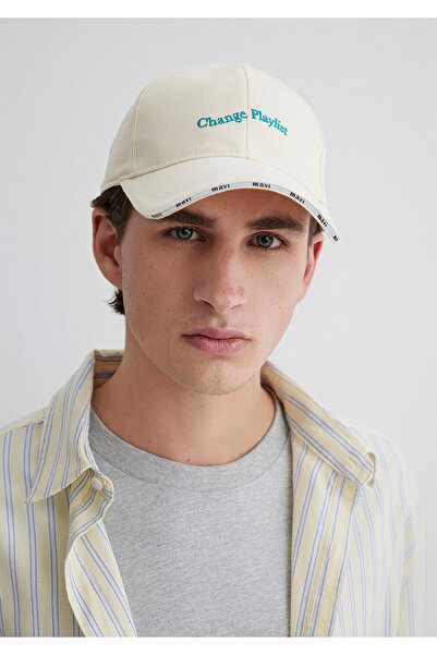 Mavi Change Playlist Nakışlı Bej Şapka 0910825-70069