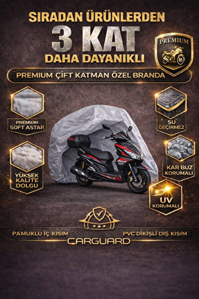 CarGuard غطاء محرك دراجة نارية من ماركة كينج موتور آريس 125 سي سي - متوافق مع...