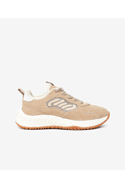 Greyder LAB Kadın Bej Hakiki Deri Spor Ayakkabı 5K2CA45380