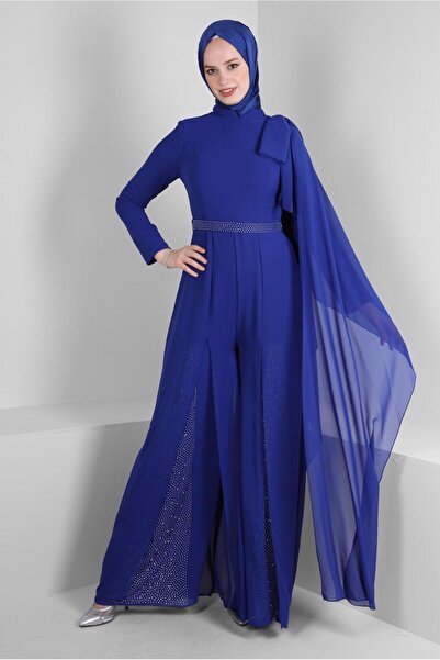 Alvina TAŞ İŞLEMELİ ŞİFON ABİYE TULUM 50392