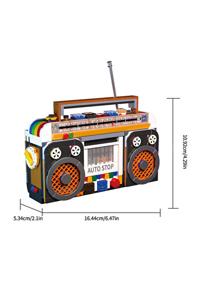Choice مجموعة بناء نماذج أجهزة الراديو الملونة (554 قطعة) - بدون علبة - مكعبا...