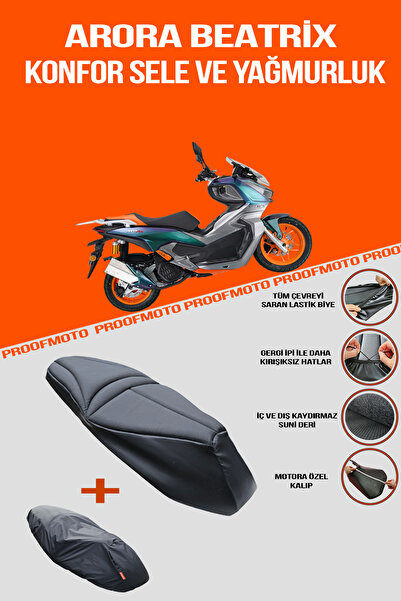 PROOFMOTO Arora Beatrix Konfor Sele Ve Yağmurluk Kılıf