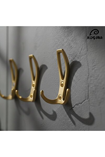 KOÇSAN Yaren Mat Altın Portmanto Askı, Lüks Vestiyer Askısı, Dolap Askılık, D...
