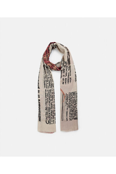 Twist SLOGAN BASKILI VİSKOZ ŞAL