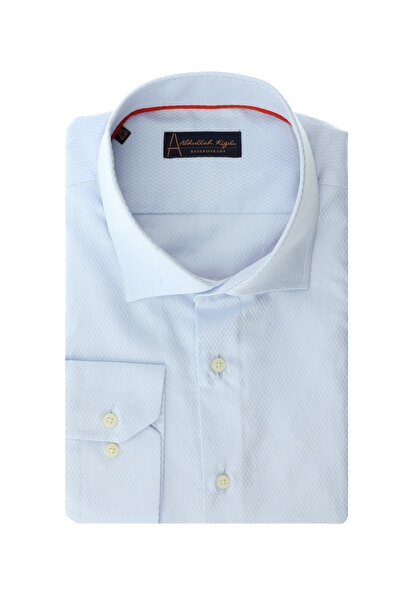 Abdullah Kiğılı Long Sleeve Classic Patterned Cotton Shirt