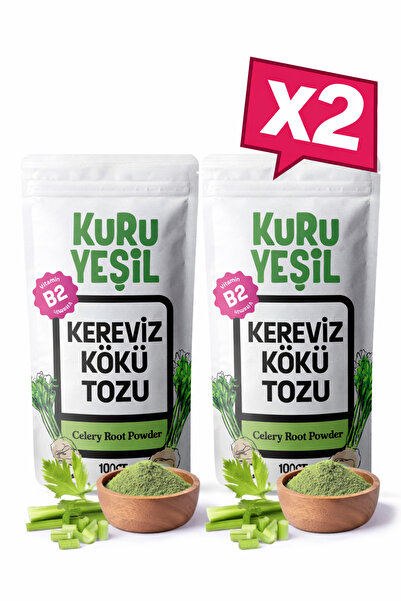 Kuru Yeşil Kök Kereviz Tozu – 200 Gr – Gluten İçermez – Doğal Sebze Tozu 2x10...