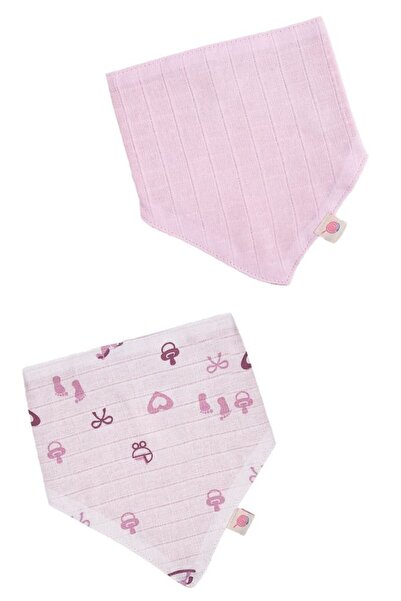 Bondilolly Baby 2-Pack Scarf Bib with Snaps 100% Cotton