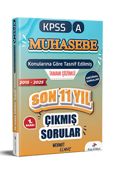 Dizgi Kitap 2026 Kpss A Muhasebe Konularına Göre Tasnif Edilmiş Son 11 Yıl Ta...