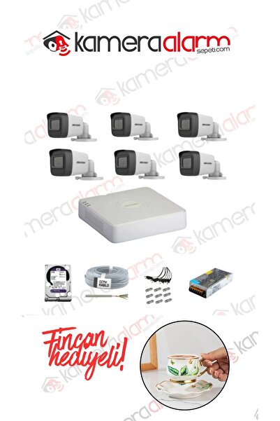 Hikvision Haıkon 8 Kameralı Güvenlik Kamera Hazır Set 1tb 7/24 Hdd-1tb Kayıt ...