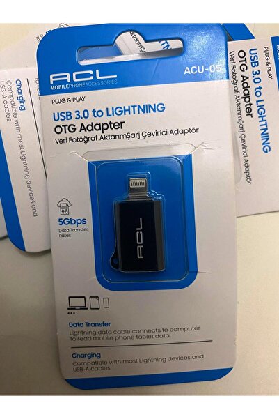 ACL ACU-05 Lightning To Usb-A 3,0 Otg Dönüştürücü