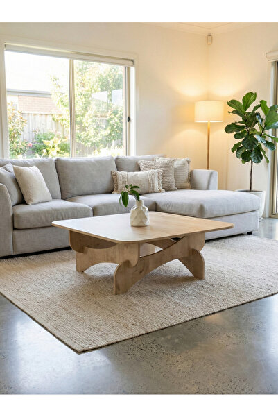 HMC DECOR Geometrik Paris Orta Sehpa - Safir Meşe