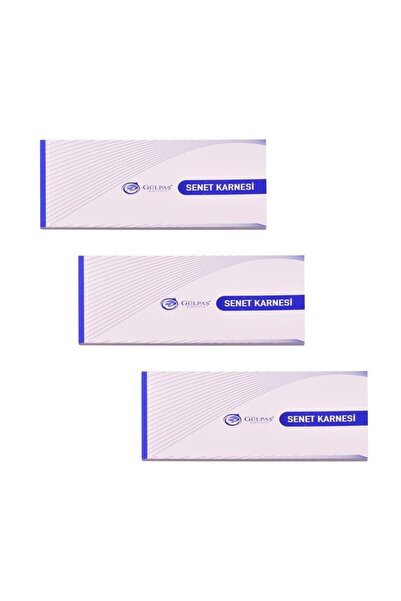 Gülpaş 148 записа на заповед, 50 листа, картонена обложка, 3 броя