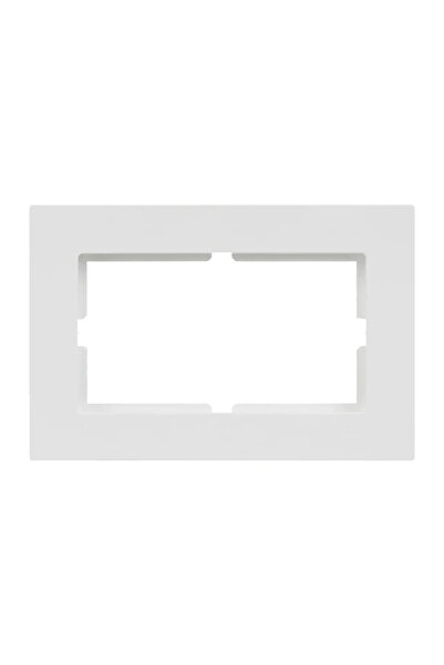 Günsan Eqona Double Socket Frame, White
