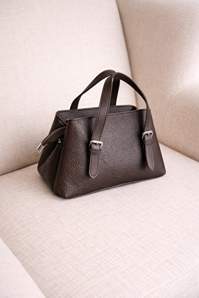 MILANOFOX Ženska braon torba sa dva Sa ručkom podesiva Sa ukrštenim bretelama...