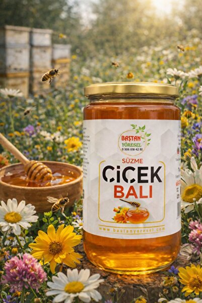 Baştan Yöresel Bozdağ Saf Süzme Çiçek Balı 850gram