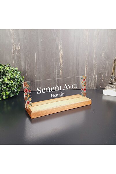 hediyekralı Kişiye Özel Modern Tasarımlı Masa Isimliği