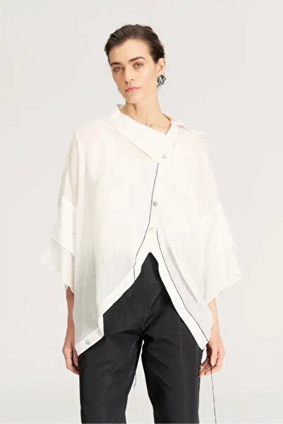 BİZE İnce Gömlek - Beyaz