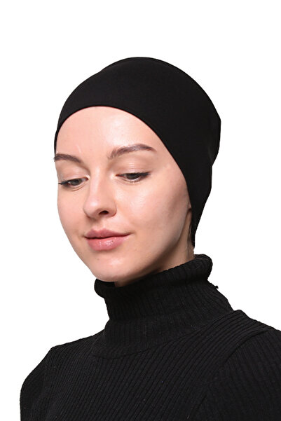 Altobeh باندانا بونيه رياضية للسيدات من القطن الممشط بدون خياطة - أسود